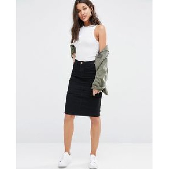 J. Crew Dresses & Skirts - J. Crew Black  Wale Corduroy Stretch Pencil Skirt